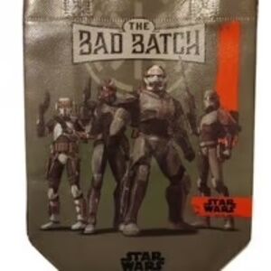 New Star Wars & The Bad Batch mini reuseable plastic bags, set of two 7" X 9"